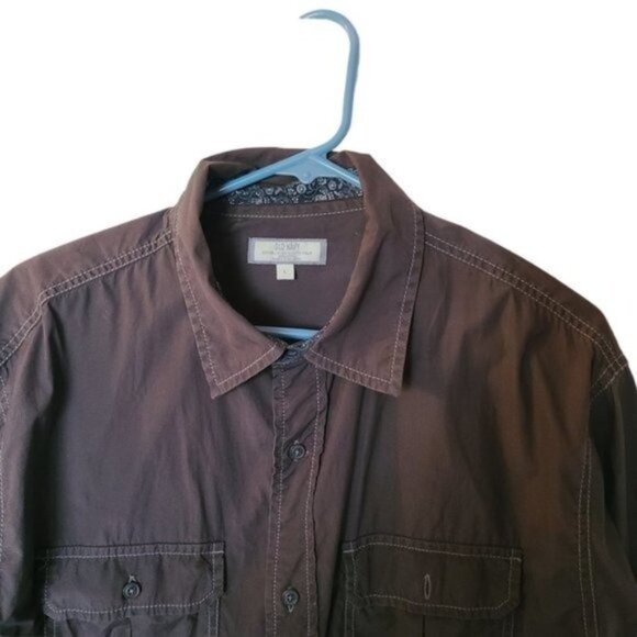 Old Navy Gray Long Sleeve Button Down Shirt L - Picture 5 of 15